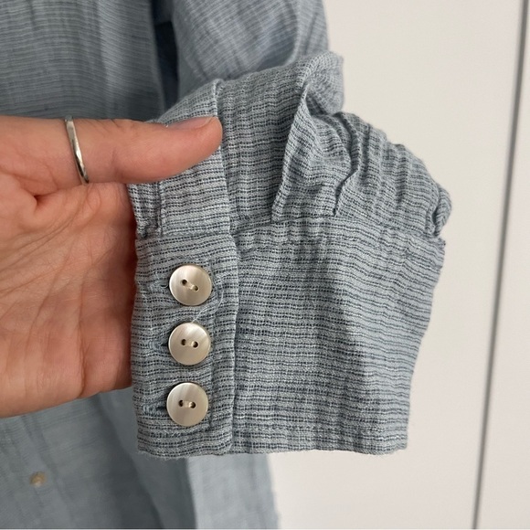 WRAP London NWT Long Sleeve Lightweight Linen Midi Maxi Summer Dress 10, M/L - Picture 6 of 11